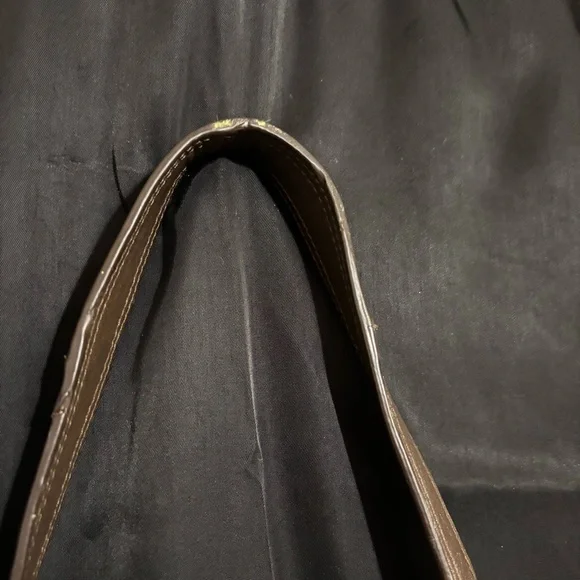 COACH Khaki Ashley Signature Print Hobo Shoulder Bag with Mahogany Accents Strap - Picture 3 of 13